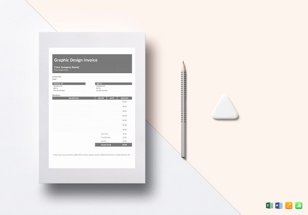 Graphic Design Invoice Template Pdf Best Of Graphic Design Invoice Template 14 Free Word Excel
