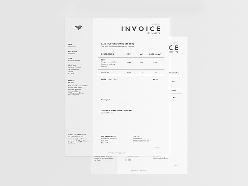 Graphic Design Invoice Template Pdf Inspirational 6 Free Graphic Design Invoice Templates and Examples to