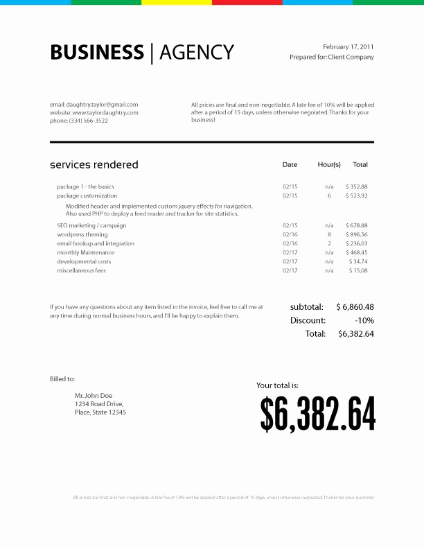 Graphic Design Invoice Template Pdf Inspirational Invoice Design Google Search