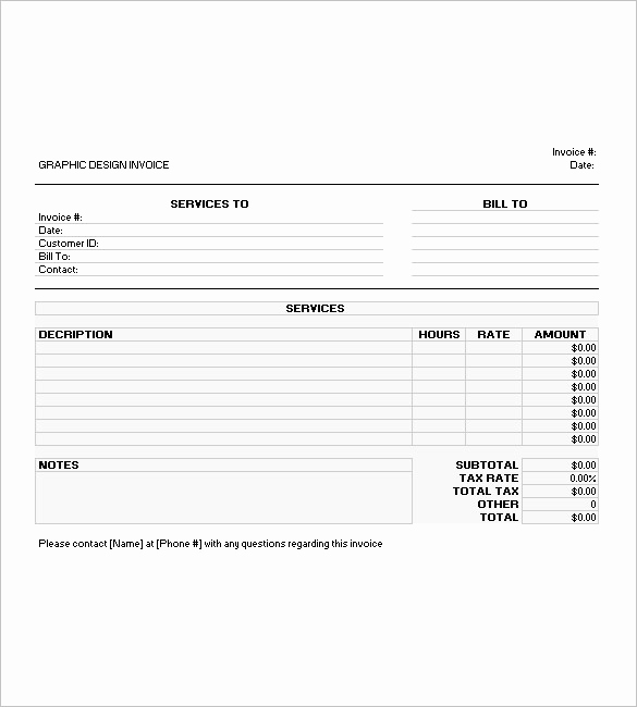 Graphic Design Invoice Template Pdf Lovely Create the Graphic Design Invoice Template Well