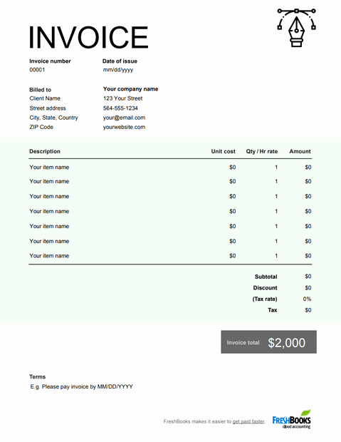 Graphic Design Invoice Template Pdf Lovely Graphic Design Invoice Template Free Download