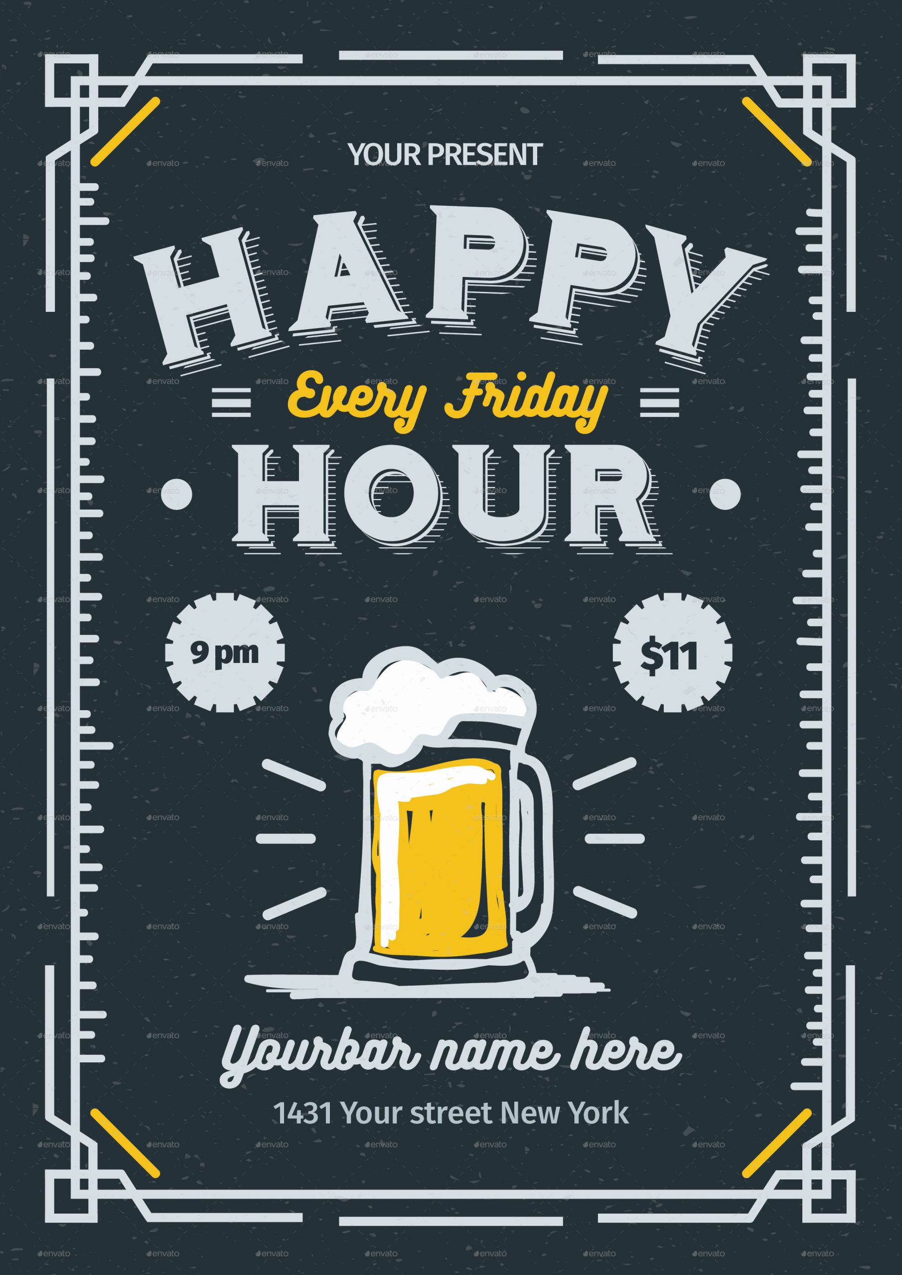 Happy Hour Menu Template New Happy Hour Flyer by Lilynthesweetpea