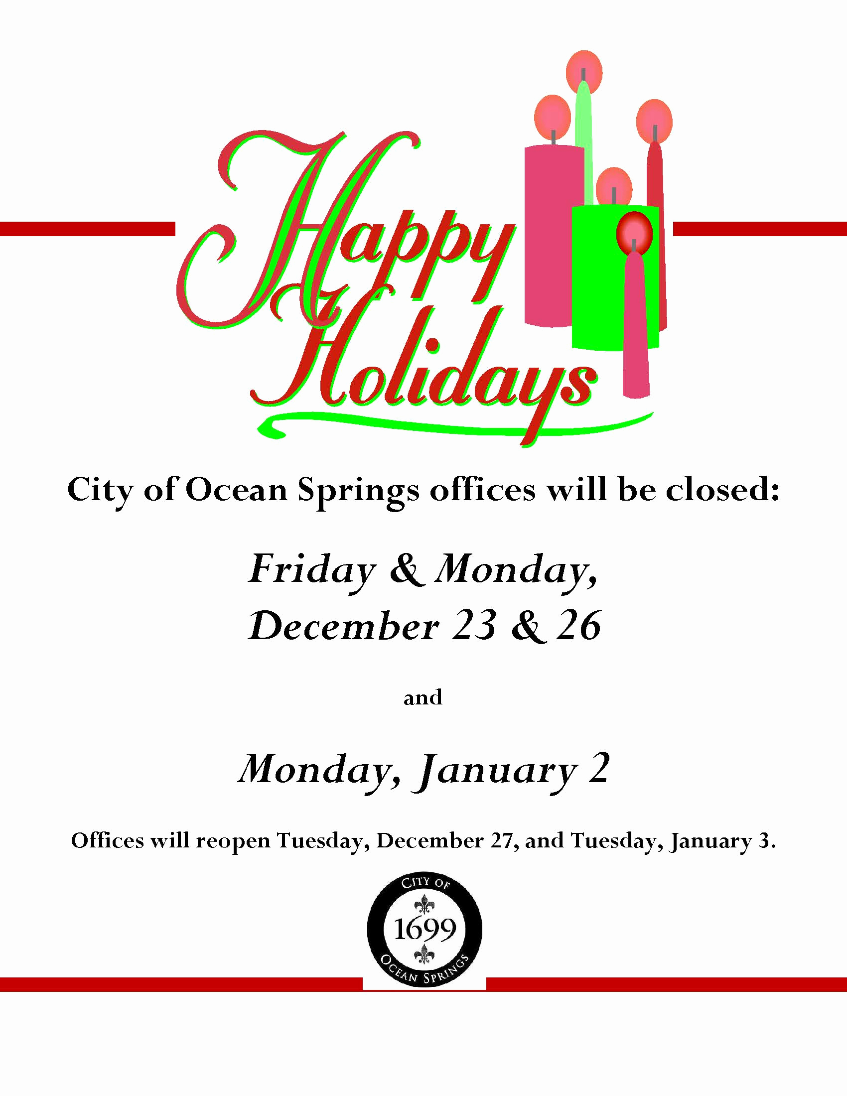 Holiday Closing Notice Template Beautiful Notice Fice Closure Dates for Holidays