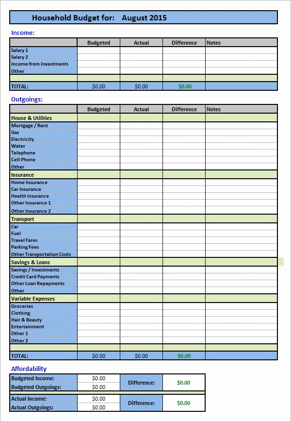 Home Remodel Budget Template Fresh Home Bud Template Home Renovation Bud Template 4