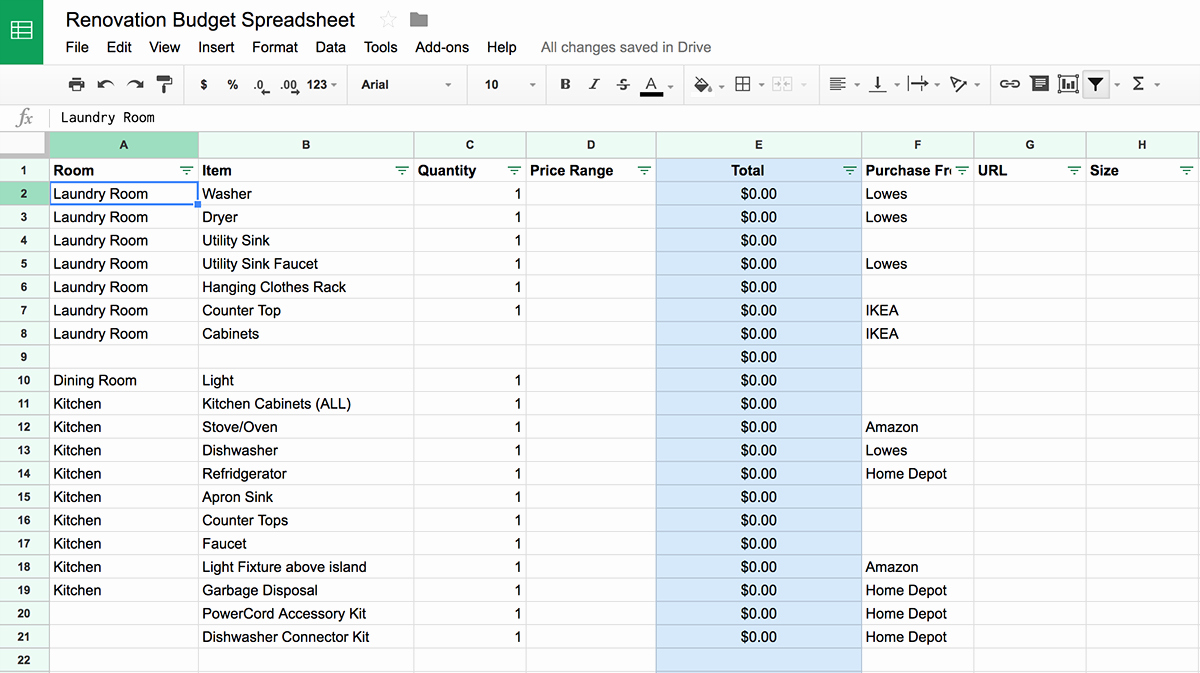 Home Renovation Budget Template Beautiful How to Plan A Diy Home Renovation Bud Spreadsheet