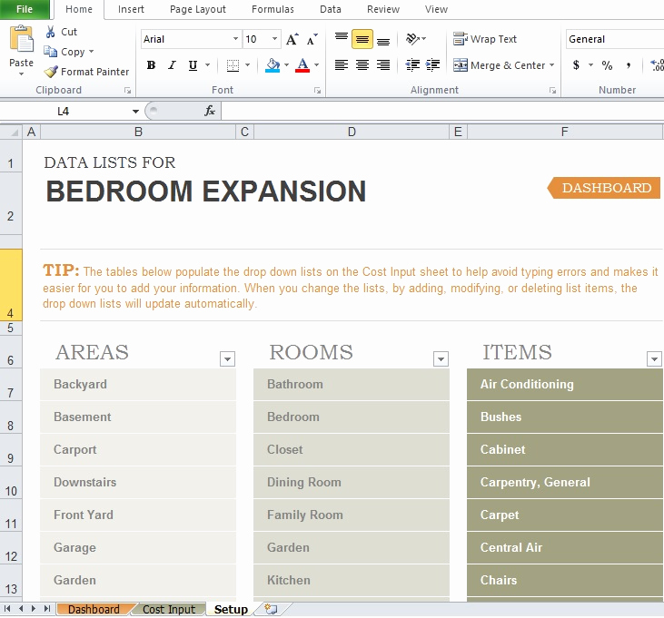 Home Renovation Budget Template Inspirational Free Home Renovation Bud Template Excel Tmp