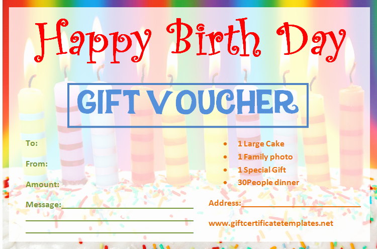 Homemade Gift Certificate Template Awesome Birthday Gift Certificate Templates by