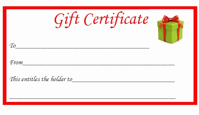 Homemade Gift Certificate Template Awesome Free Christmas Printable Gift Certificates
