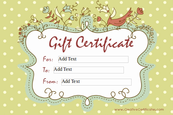 Homemade Gift Certificate Template Inspirational 6 Homemade Gift Certificate Templates Doc Pdf