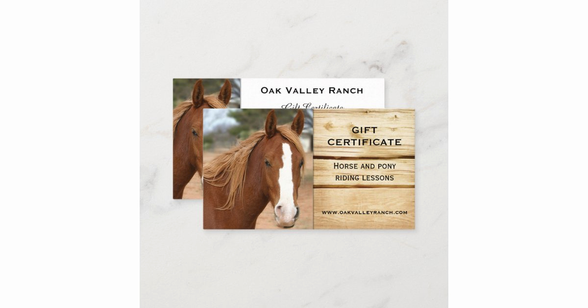 Horseback Riding Gift Certificate Template Unique Horse Riding Lessons Gift Certificate Template