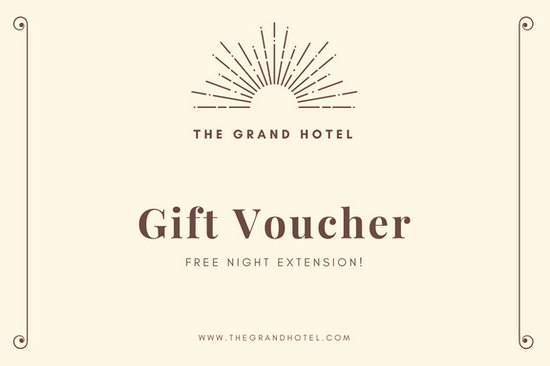 Hotel Gift Certificate Template Fresh Cream and Brown Hotel Gift Certificate Templates by Canva