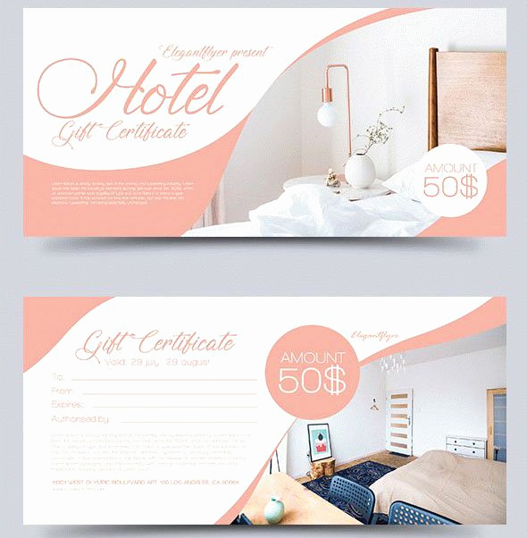 Hotel Gift Certificate Template Inspirational 51 Premium &amp; Free Psd Professional Gift Certificates