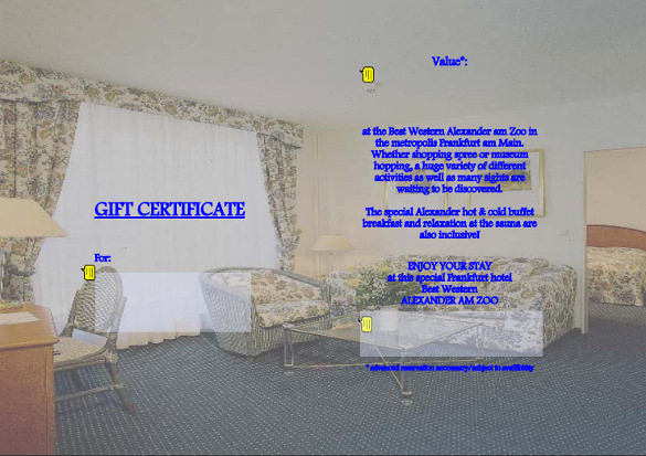 Hotel Gift Certificate Template Luxury 7 Hotel Gift Certificate Templates Free Sample Example