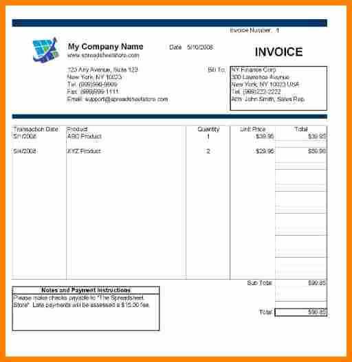 Hourly Invoice Template Excel Fresh 5 Billing Invoice format In Excel