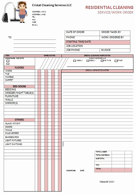 House Cleaning Invoice Template Awesome Kitchen Hood Cleaning Invoice