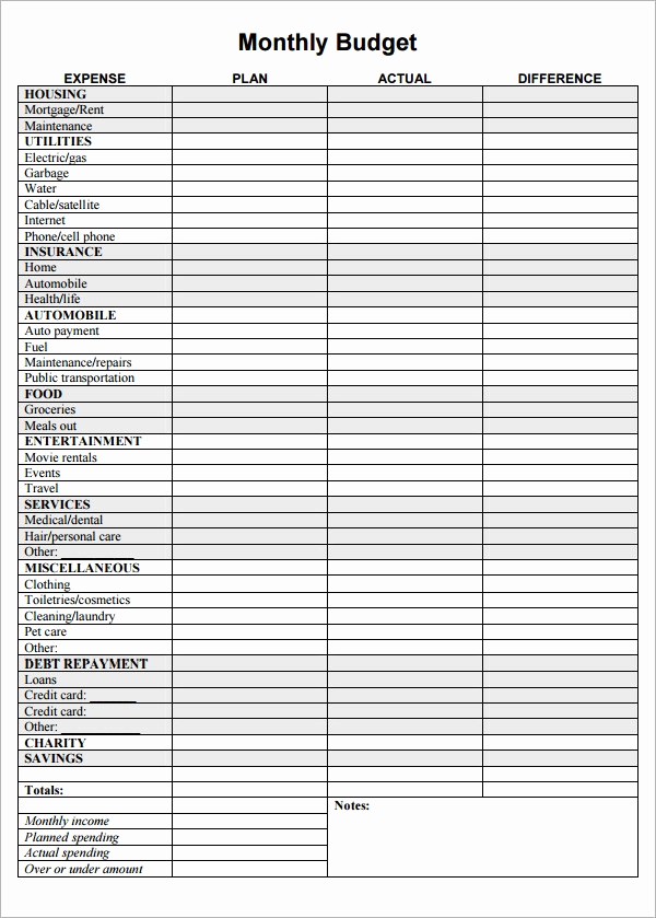 Household Monthly Budget Template Best Of Free 13 Home Bud Samples In Google Docs