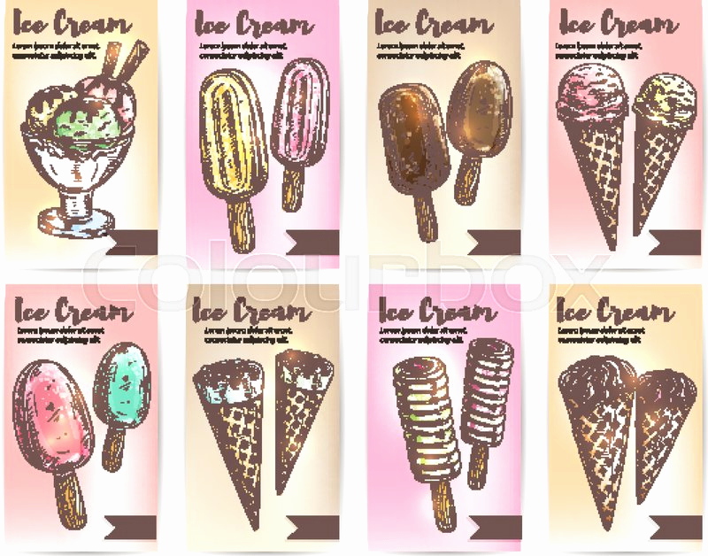 Ice Cream Menu Template Beautiful Ice Cream Menu Card Template Sweet