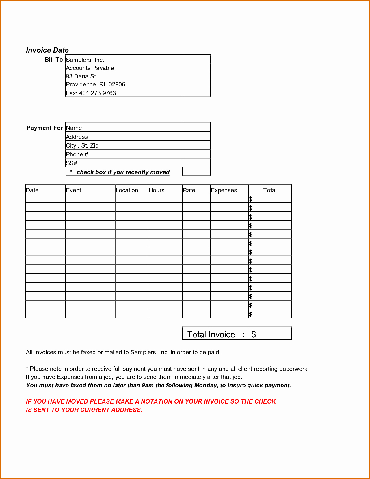 Independent Contractor Invoice Template Excel Lovely 10 Independent Contractor Invoice Template