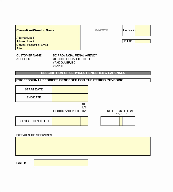 Independent Contractor Invoice Template Excel Unique 29 Contractor Invoice Templates for Microsoft Word &amp; Excel