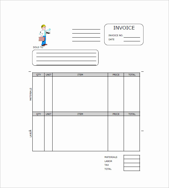 Independent Contractor Invoice Template Free Lovely Contractor Invoice Templates 14 Free Word Excel Pdf