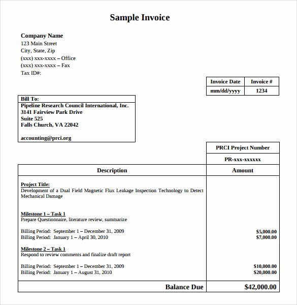 Independent Contractor Invoice Template Free Luxury Simple Invoice Template for Independent Contractor Sample
