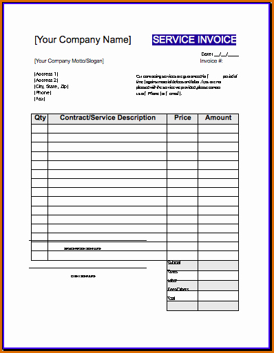 Independent Contractor Invoice Template Free Unique 10 Independent Contractor Invoice Template