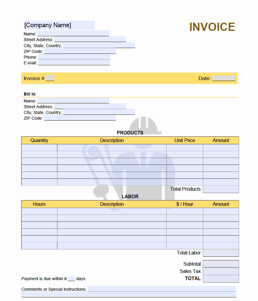 Independent Contractor Invoice Template Pdf Awesome Independent Contractor 1099 Invoice Template