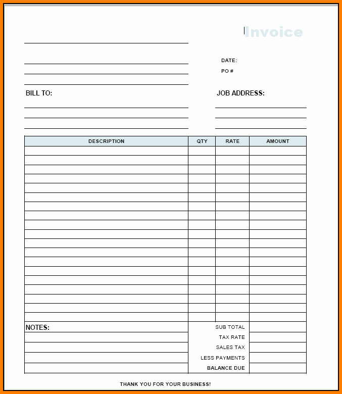 Independent Contractor Invoice Template Pdf New Contractor Invoice Template