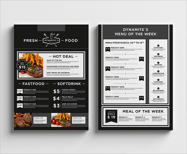 Indesign Menu Template Free Fresh Food Menu Template 36 Free Word Pdf Psd Eps