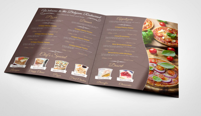 6 indesign menu template