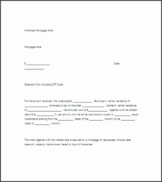 International Promissory Note Template Beautiful 7 Promissory Note form Template Sampletemplatess