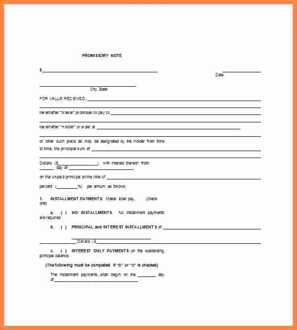 International Promissory Note Template Lovely 7 Promissory Note and Security Agreement form