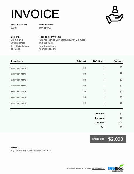 Invoice for Services Rendered Template Fresh Services Rendered Invoice Template Free Download