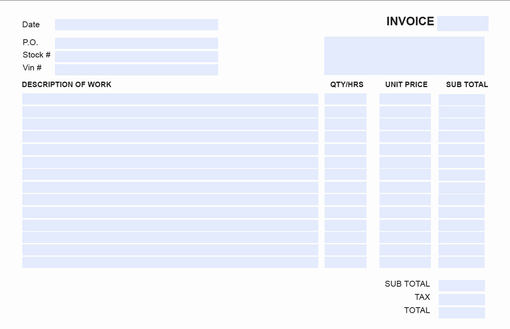 Invoice Template Fillable Pdf Awesome Fillable Invoice Template Pdf