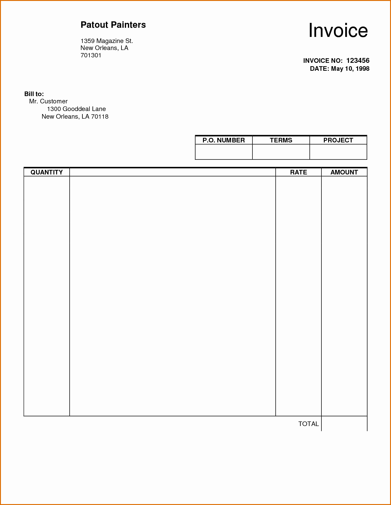 Invoice Template Fillable Pdf Inspirational 8 Blank Invoice Template Pdf