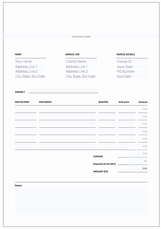 Invoice Template Fillable Pdf Unique top 5 Best Invoice Templates to Use for Business