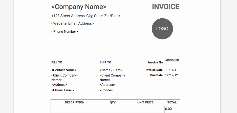 Invoice Template for Google Docs Awesome Freelance Invoice Template — Free Answers to