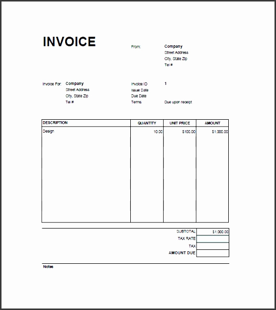 Invoice Template for Google Docs Beautiful 10 Service Invoice format Sampletemplatess