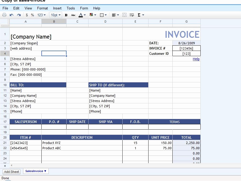 Invoice Template for Google Docs Beautiful 50 Time Saving Google Docs Templates