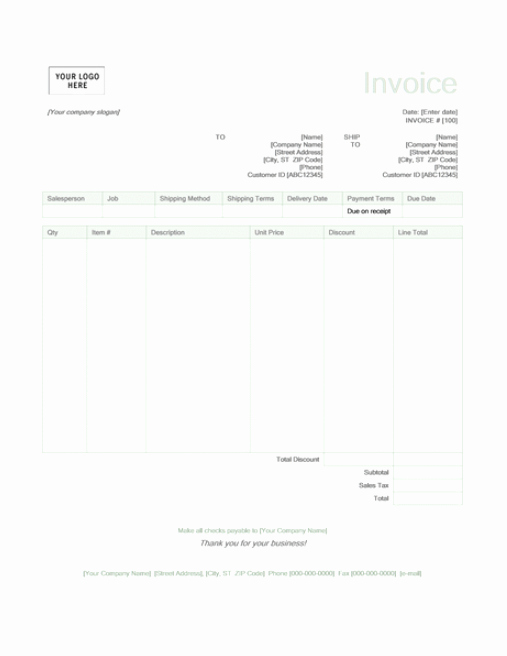 Invoice Template for Google Docs Inspirational 15 Free Google Docs Invoice Templates