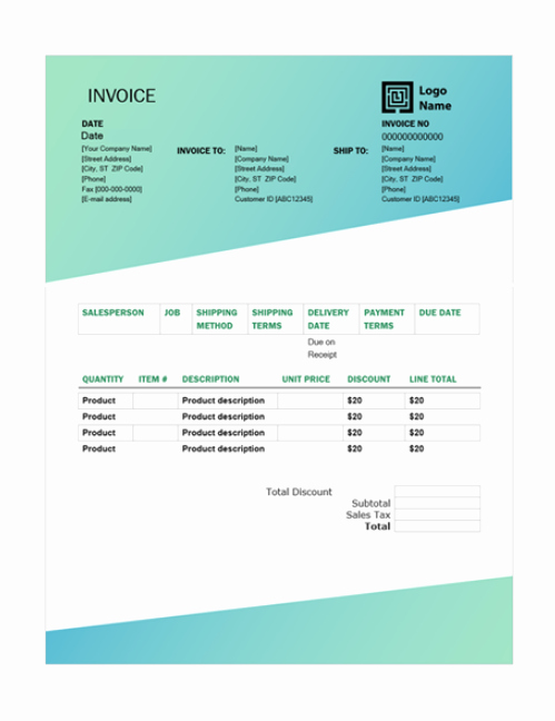 Invoice Template for Google Docs Inspirational 15 Free Google Docs Invoice Templates