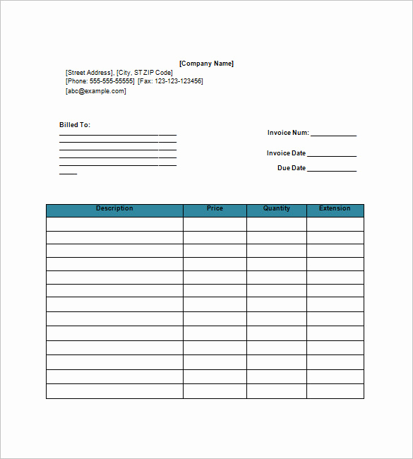 Invoice Template for Google Docs Lovely Download Invoice Template Google Docs