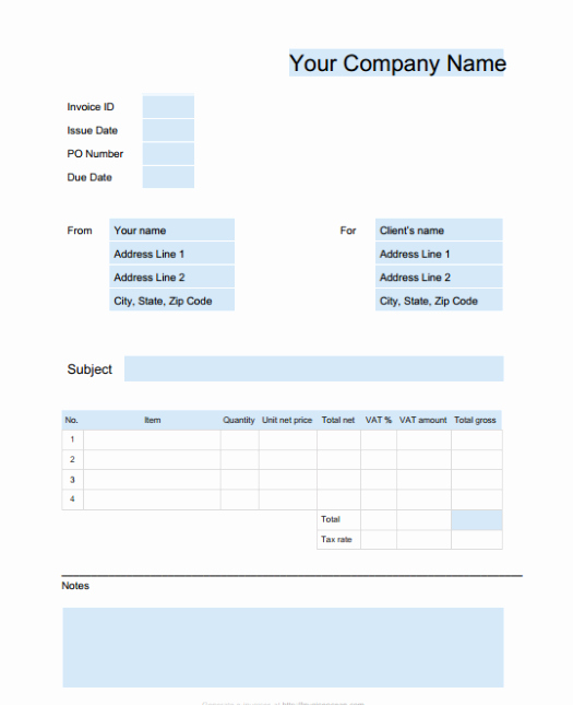 Invoice Template for Google Docs New 15 Free Google Docs Invoice Templates