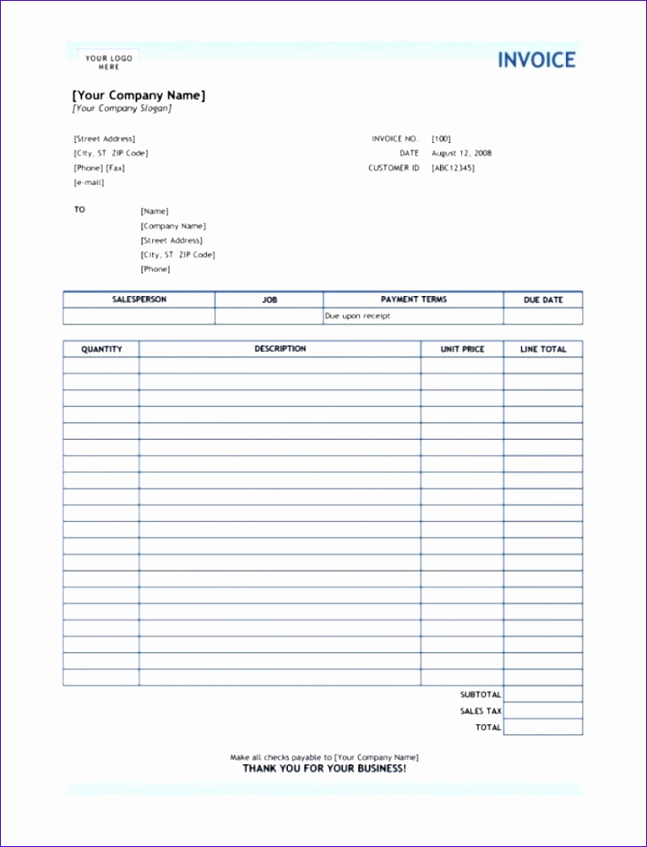Invoice Template for Mac Inspirational 6 Invoice Template Excel Mac Exceltemplates Exceltemplates