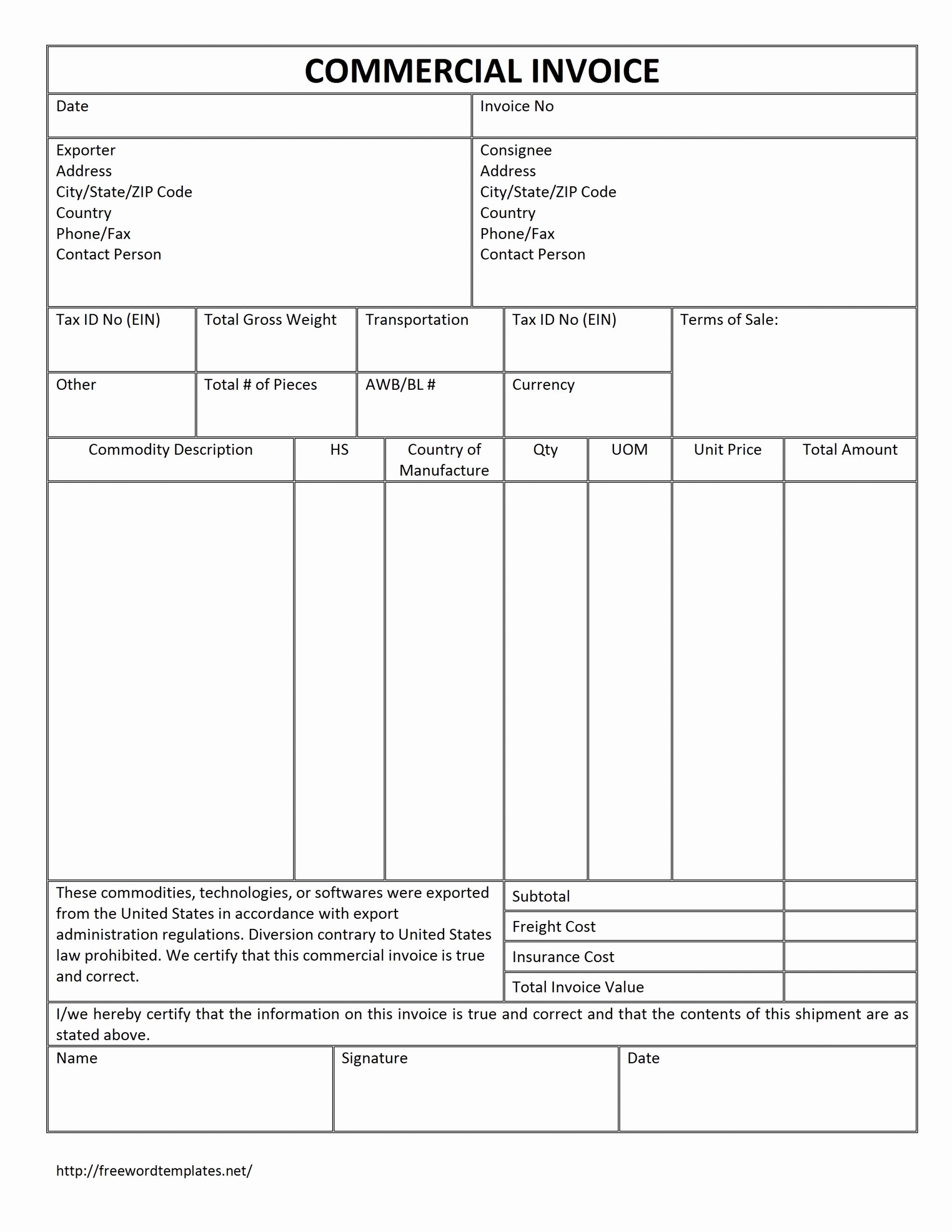 plumbing invoice template