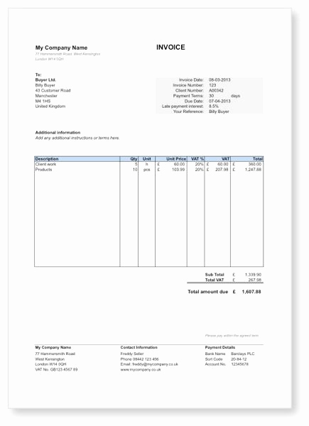 Invoice Template Google Drive Awesome Free Invoice Template In Word Excel Pdf and Google Drive