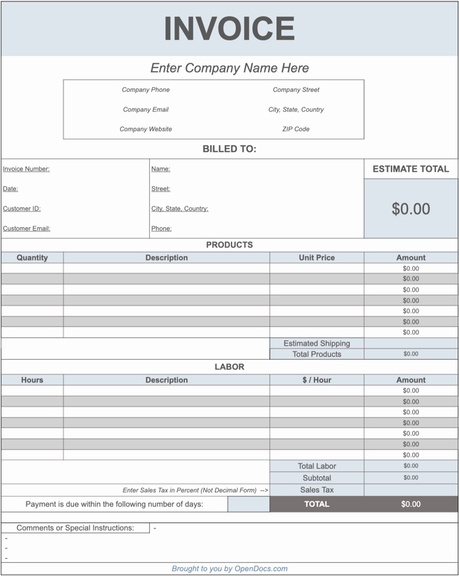 Invoice Template Google Drive Elegant Free Google Sheets Invoice Templates