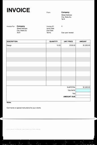 Invoice Template Google Sheets Luxury Receipt Template Doc – Printable Receipt Template