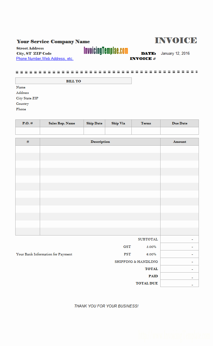 Invoice Template with Logo New Blank Invoice Templates 20 Results Found