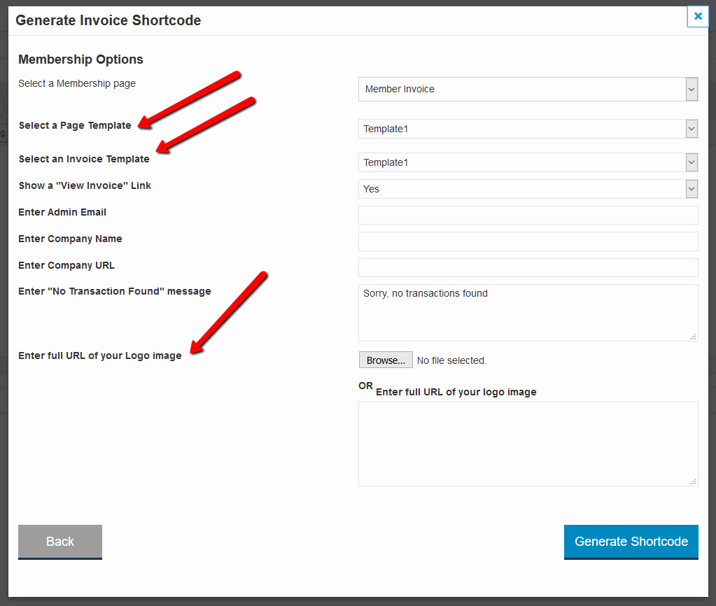 Invoice Template with Logo New Invoice Page – Dap Documentation